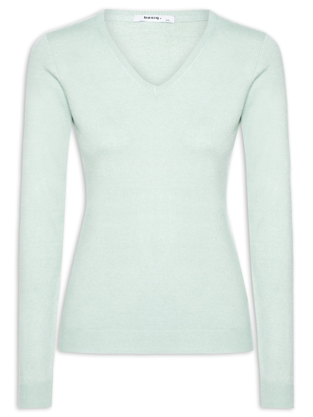 Suéter Feminino Gola V - Verde