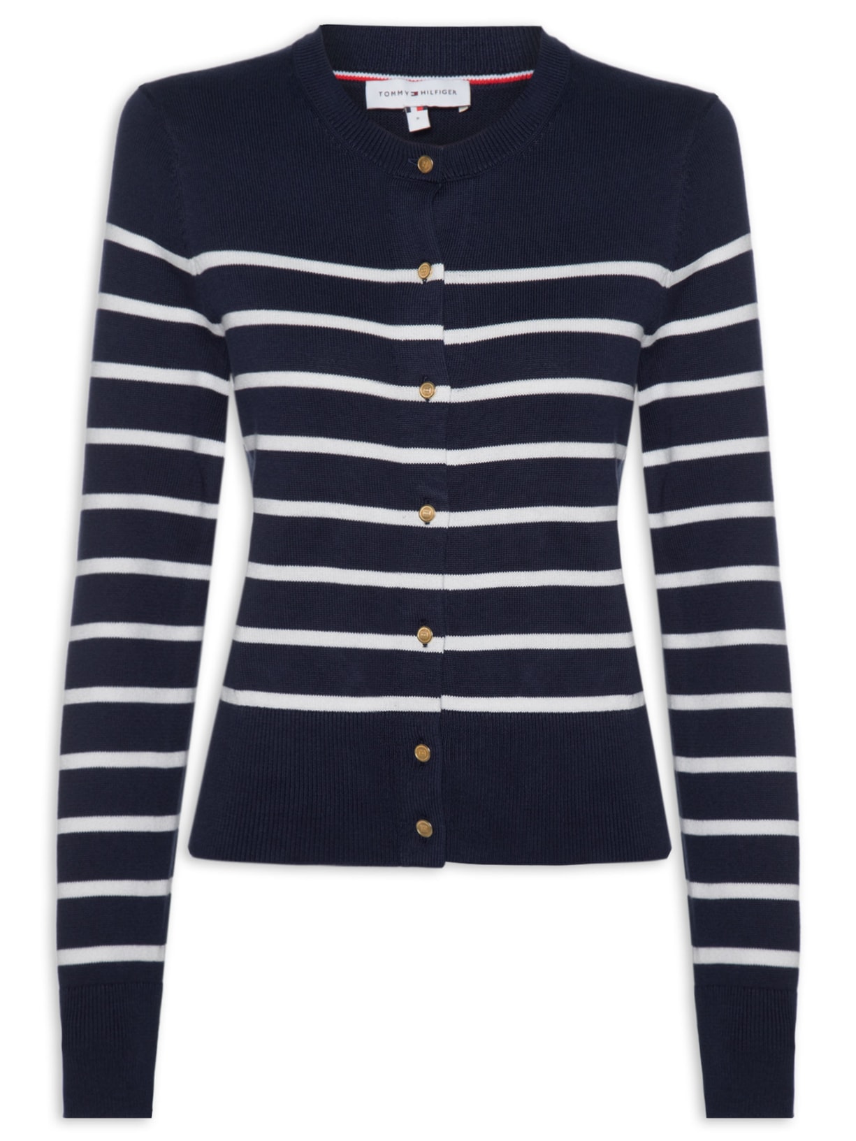 Suéter Feminino Gold Button STP – Azul Tommy Hilfiger