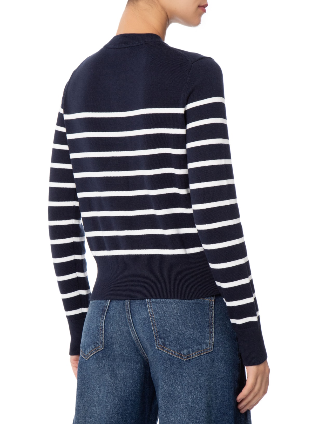 Suéter Feminino Gold Button STP – Azul Tommy Hilfiger
