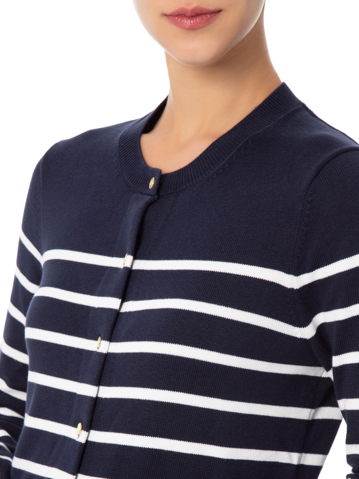 Suéter Feminino Gold Button STP – Azul Tommy Hilfiger