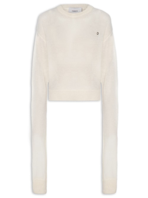 Suéter Feminino Knotted Sleevens Jumper - Off White