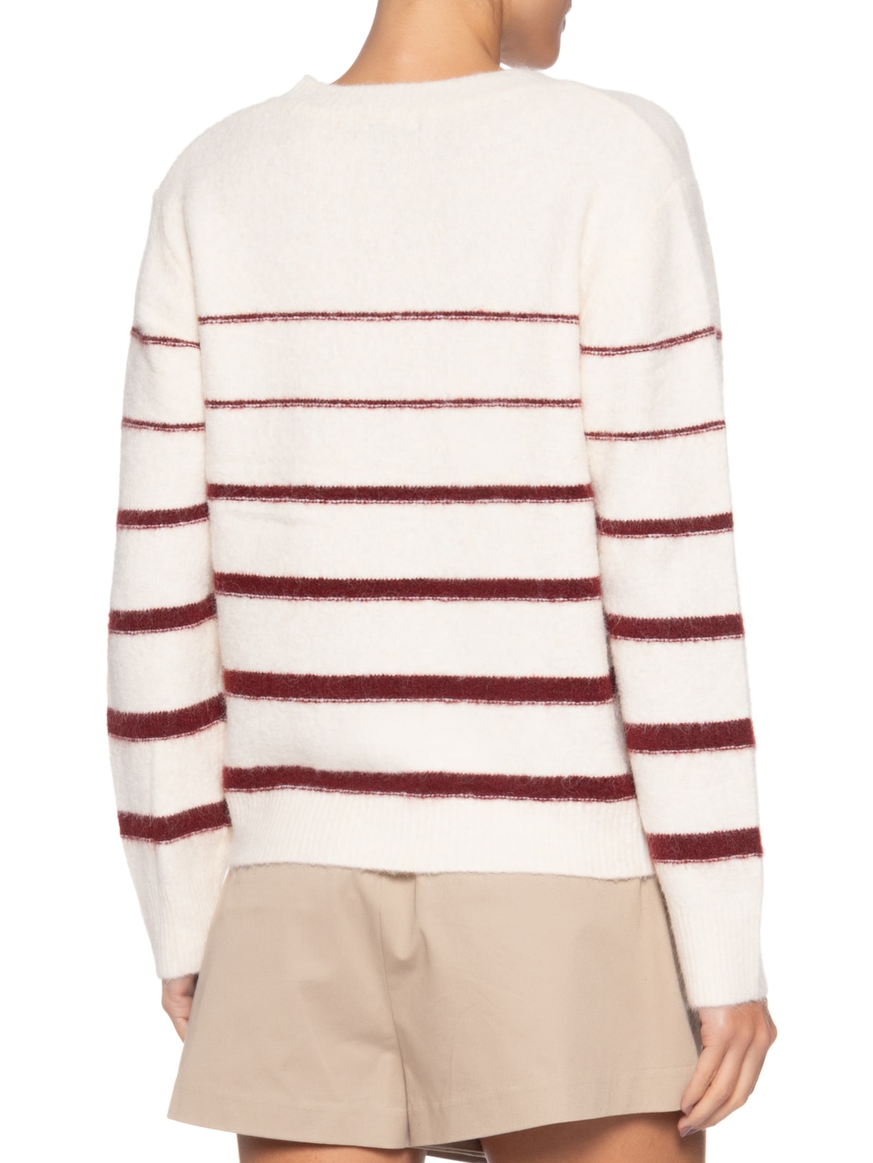 Suéter Feminino Listrado Em Tricot- Off White Market 33