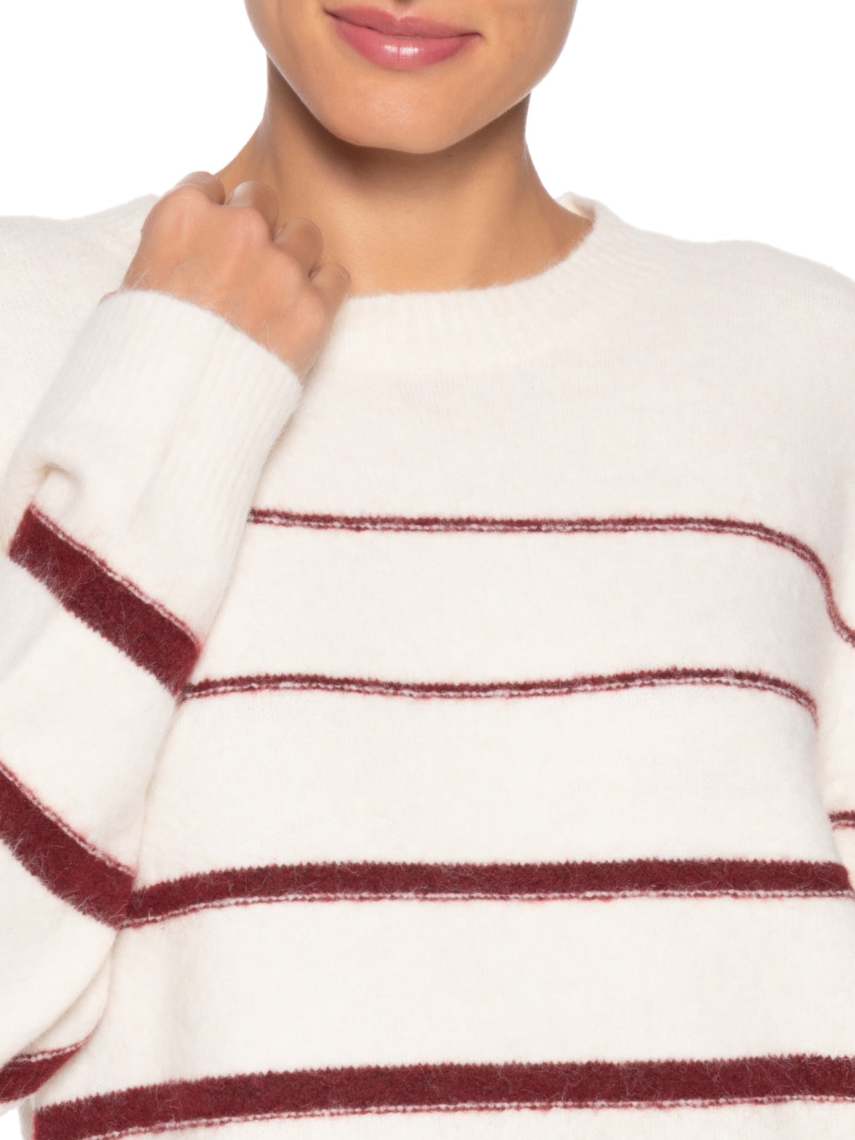 Suéter Feminino Listrado Em Tricot- Off White Market 33