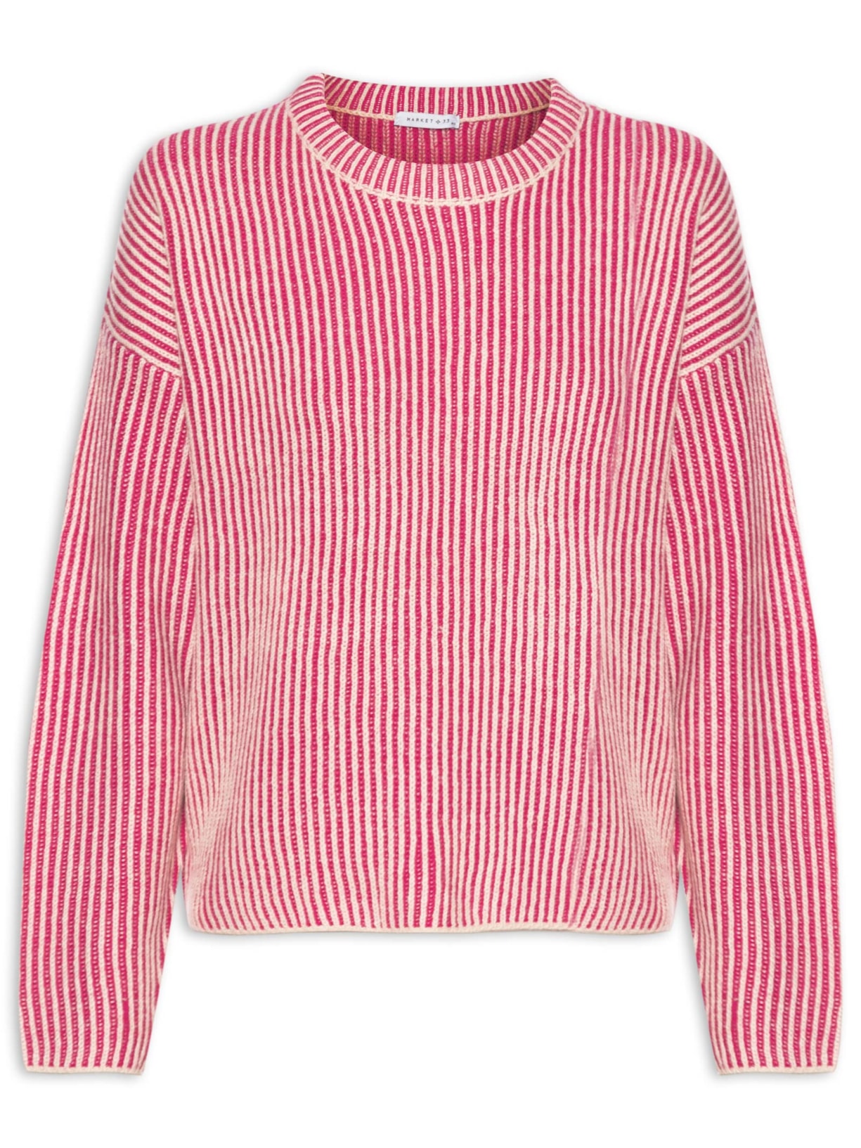 Suéter Feminino Listrado - Vermelho