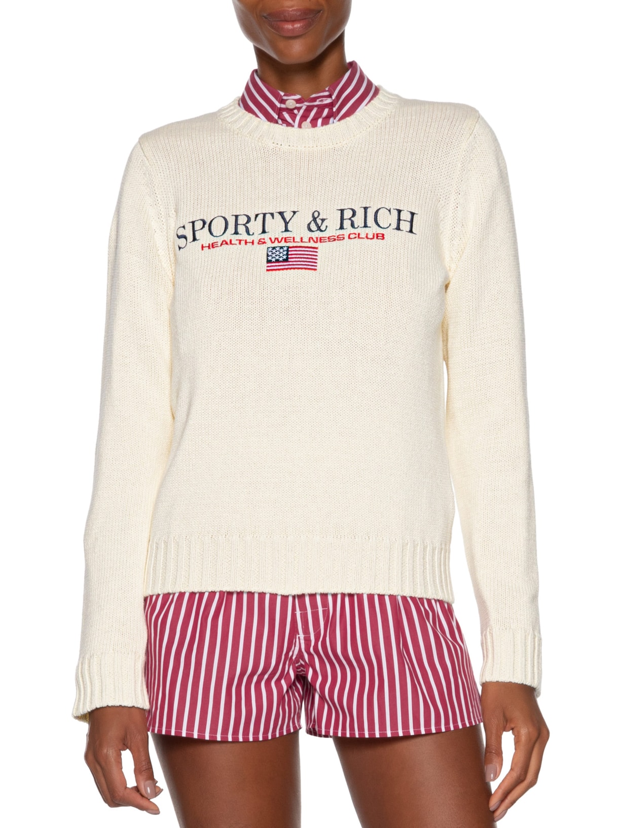 Suéter Feminino Nautical Knitted Off White Sporty & Rich