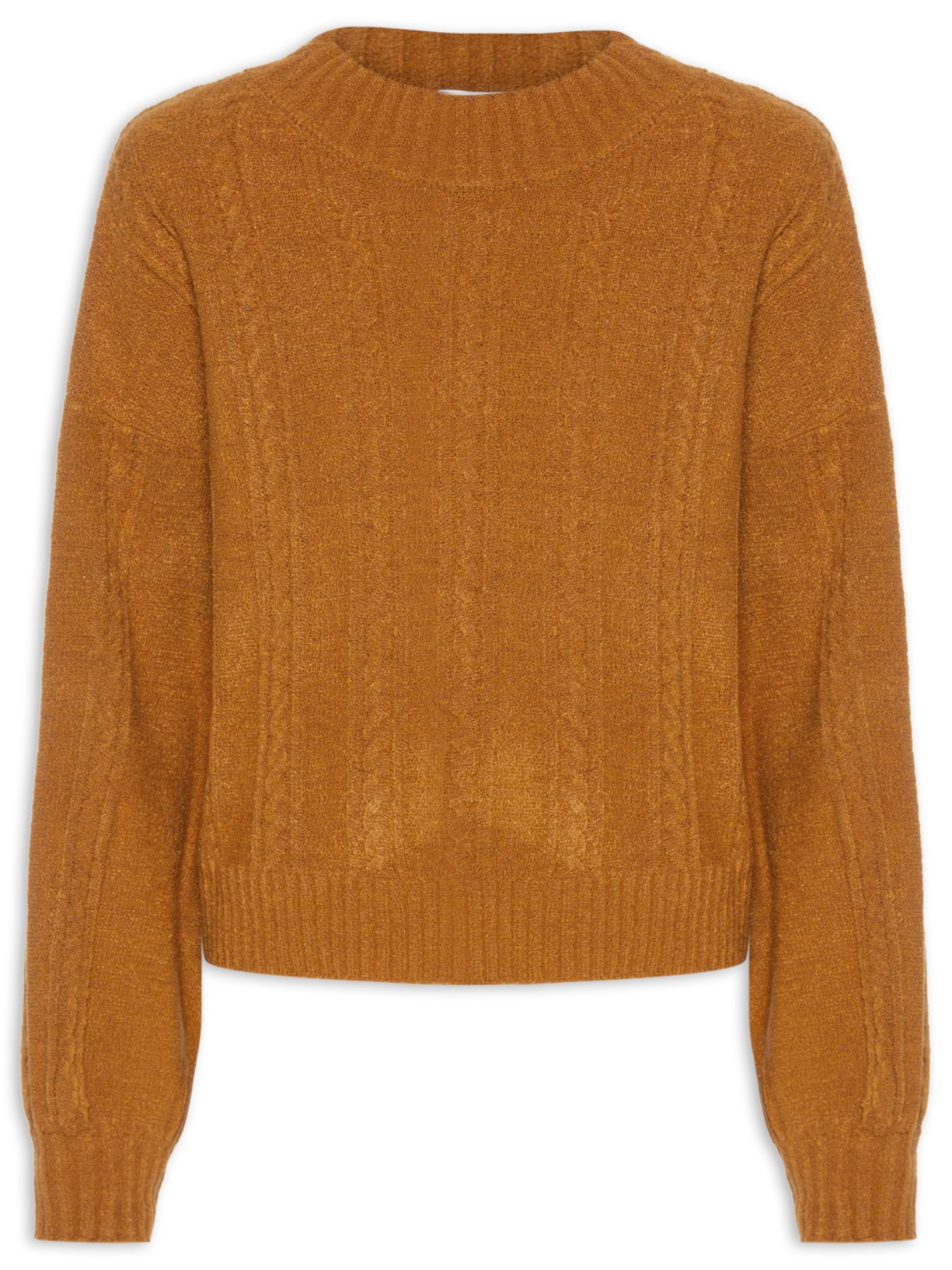 Suéter Feminino Oversized Texturizado - Amarelo