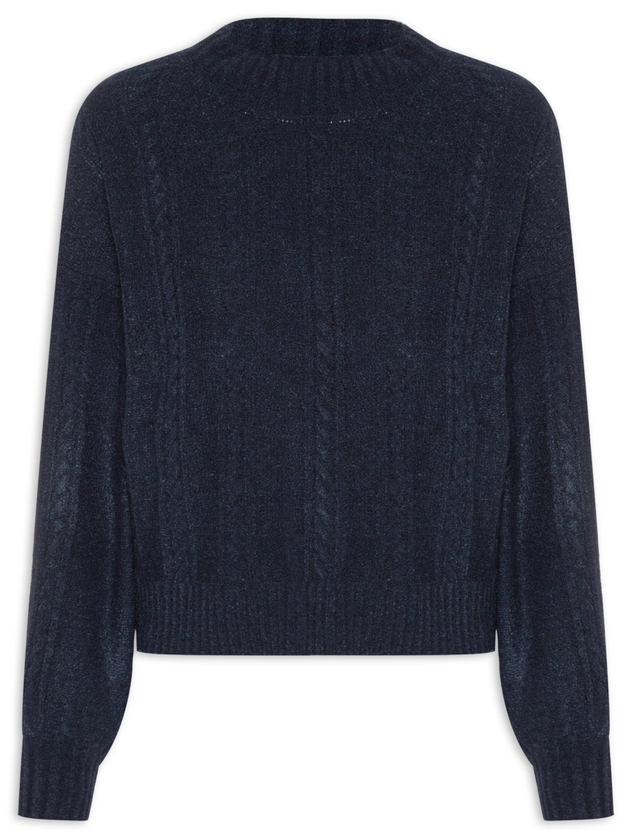 Suéter Feminino Oversized Texturizado - Azul