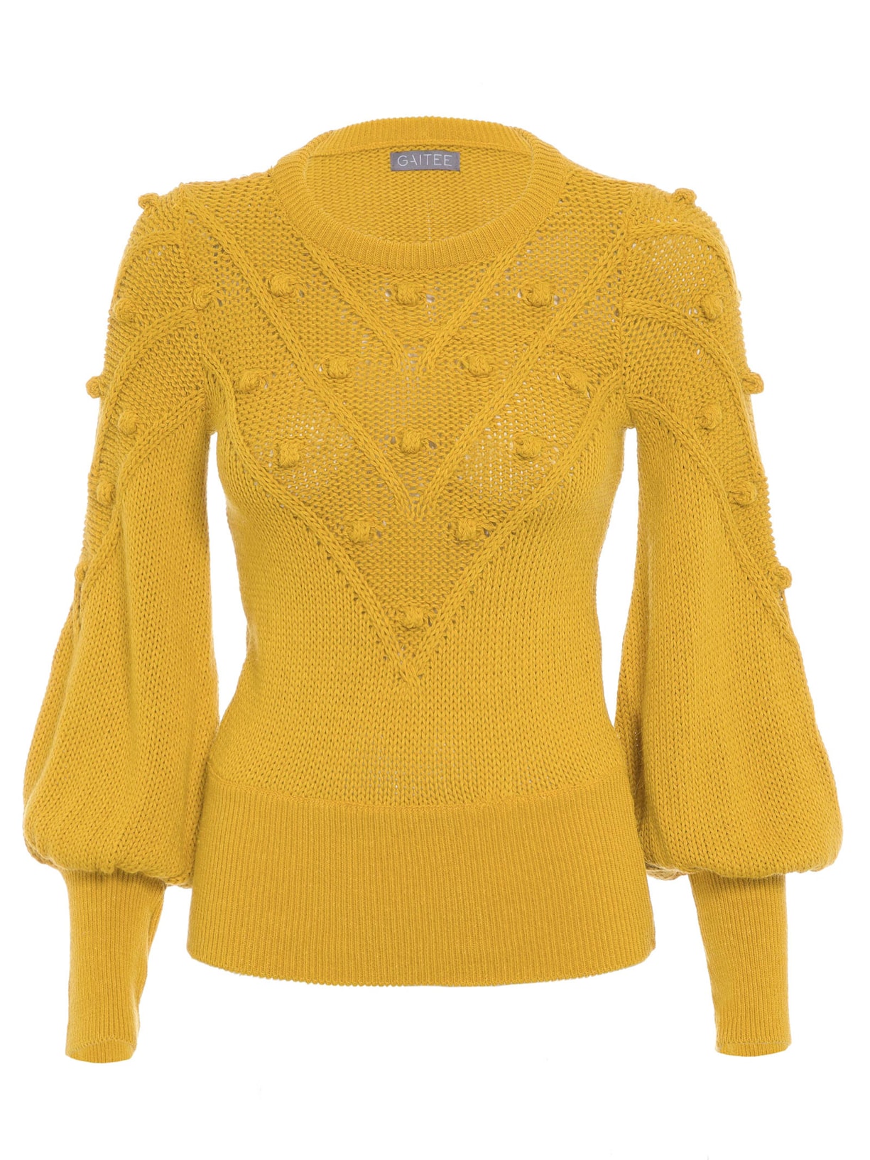 Suéter Feminino Pipoca - Amarelo