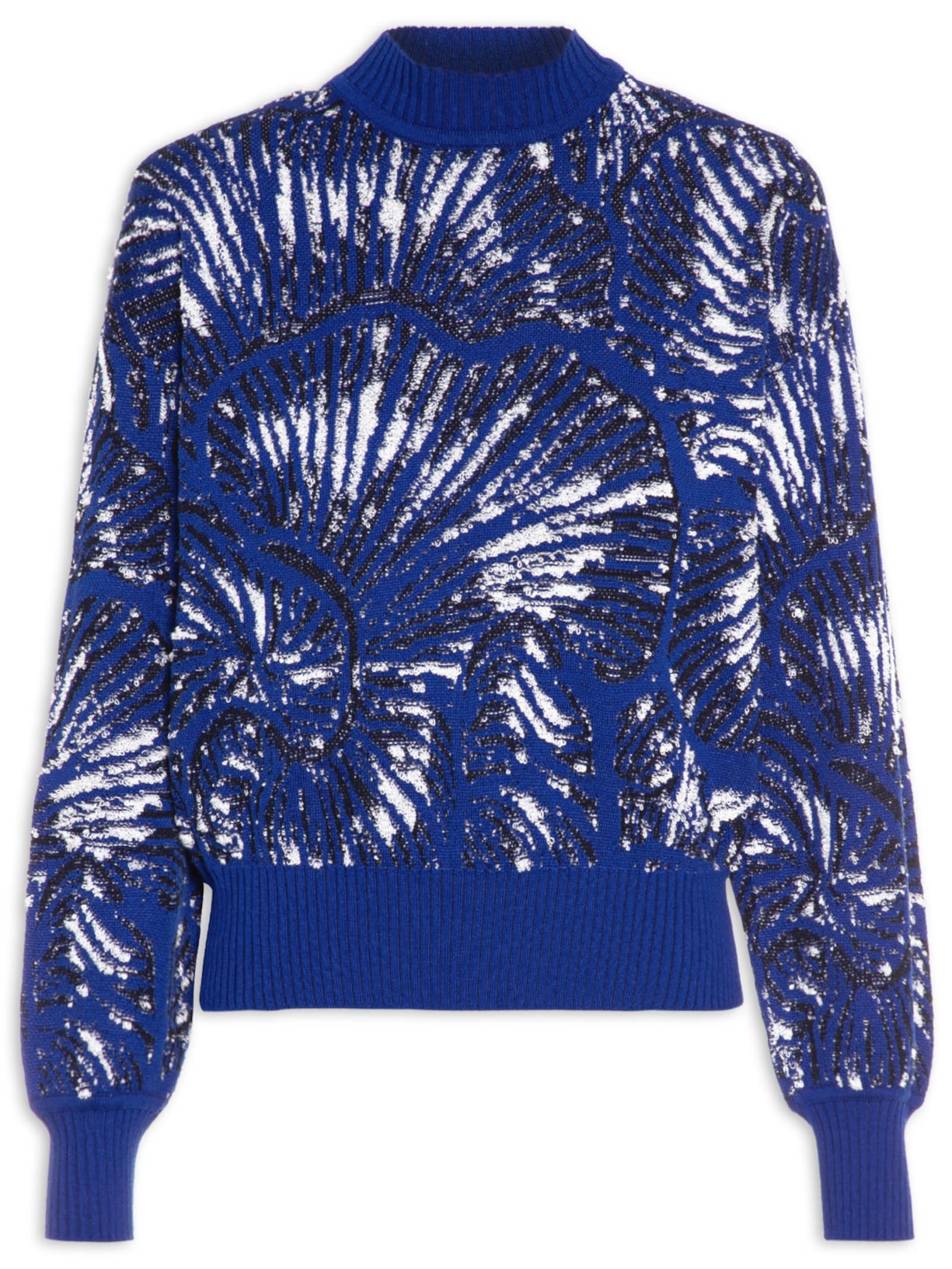 Suéter Feminino Pull Mushroom - Azul