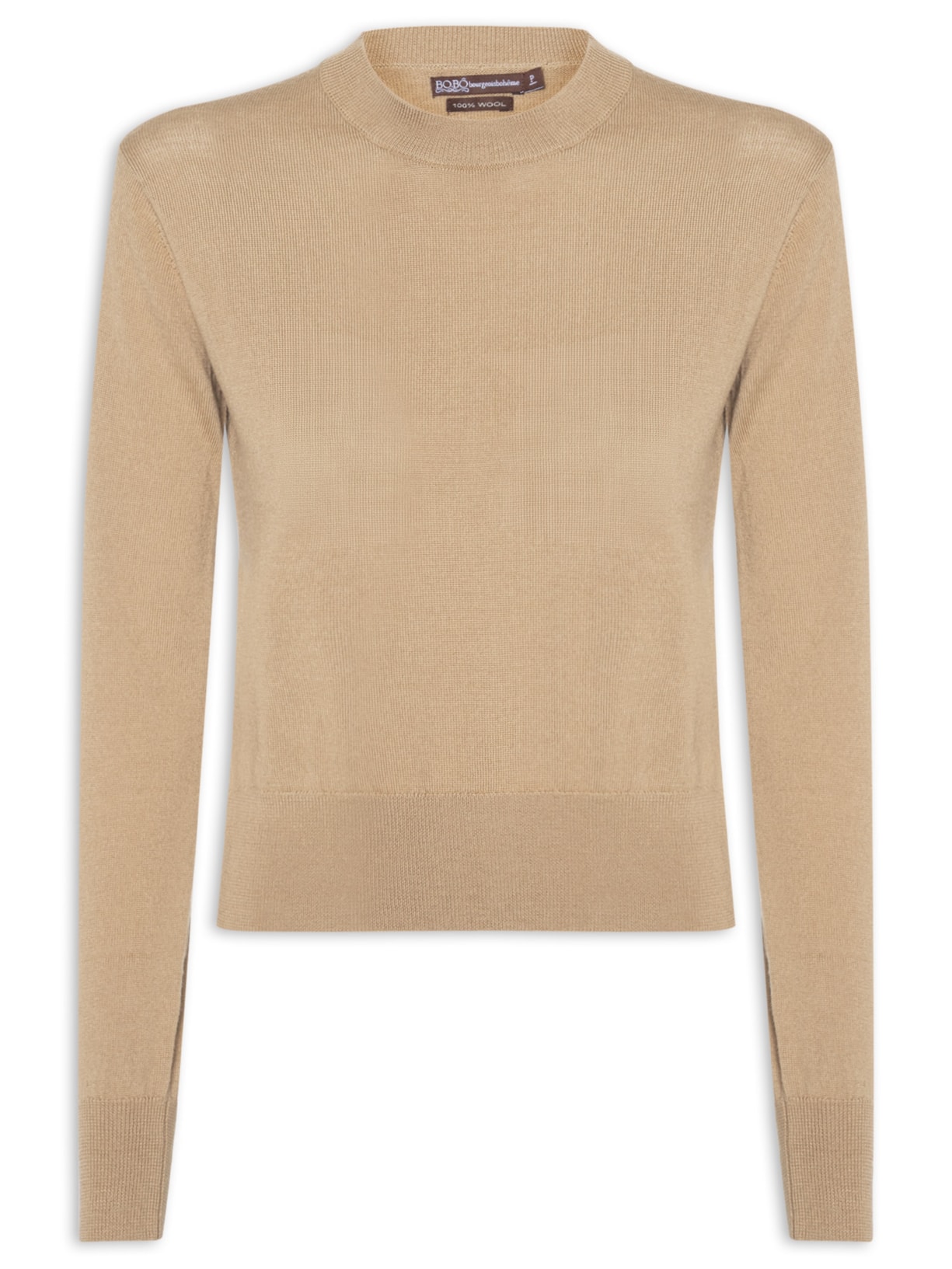 Suéter Feminino Pull Theodora Khaki Tricot Bege Bo.bô