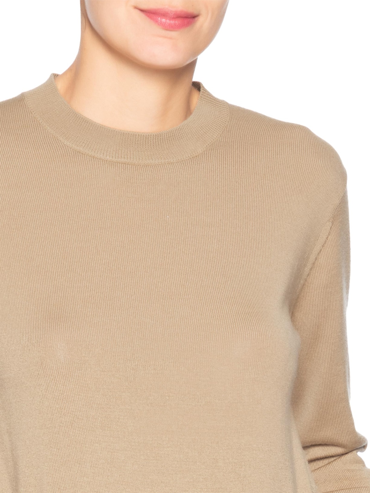 Suéter Feminino Pull Theodora Khaki Tricot Bege Bo.bô