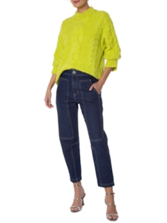 Suéter Feminino Pull Tranças Vibrantes Tricot - Verde by ANIMALE