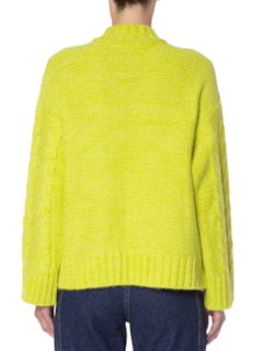 Suéter Feminino Pull Tranças Vibrantes Tricot - Verde by ANIMALE