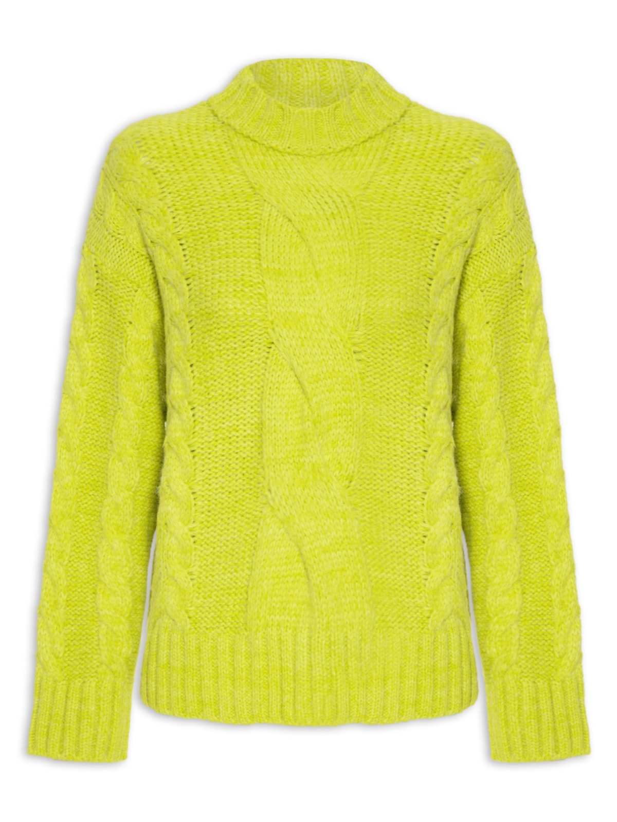 Suéter Feminino Pull Tranças Vibrantes Tricot - Verde by ANIMALE