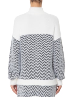 Suéter Feminino Pullover Chevron Sandra - Off White by TWENTY FOUR SEVEN