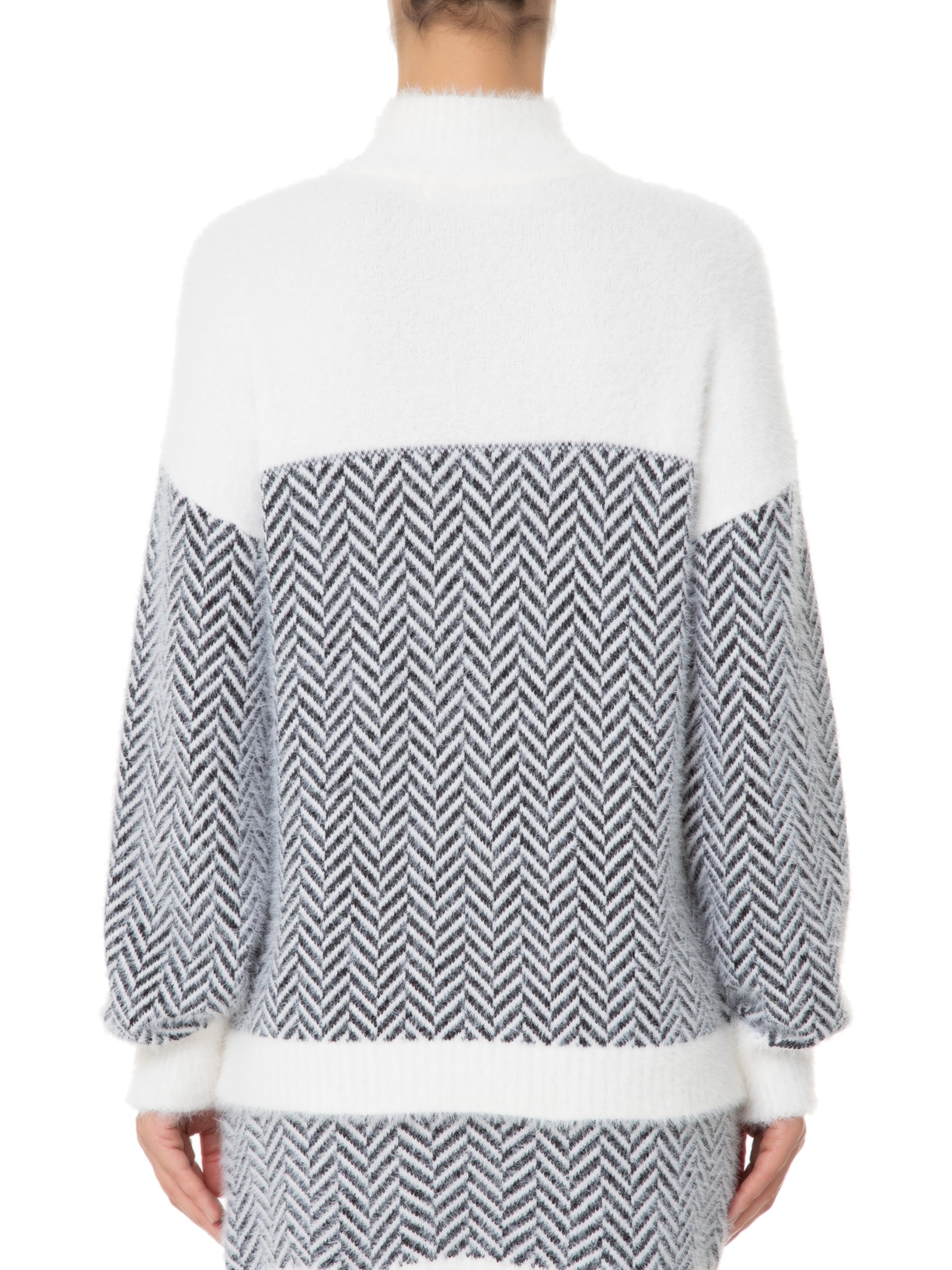 Suéter Feminino Pullover Chevron Sandra - Off White by TWENTY FOUR SEVEN