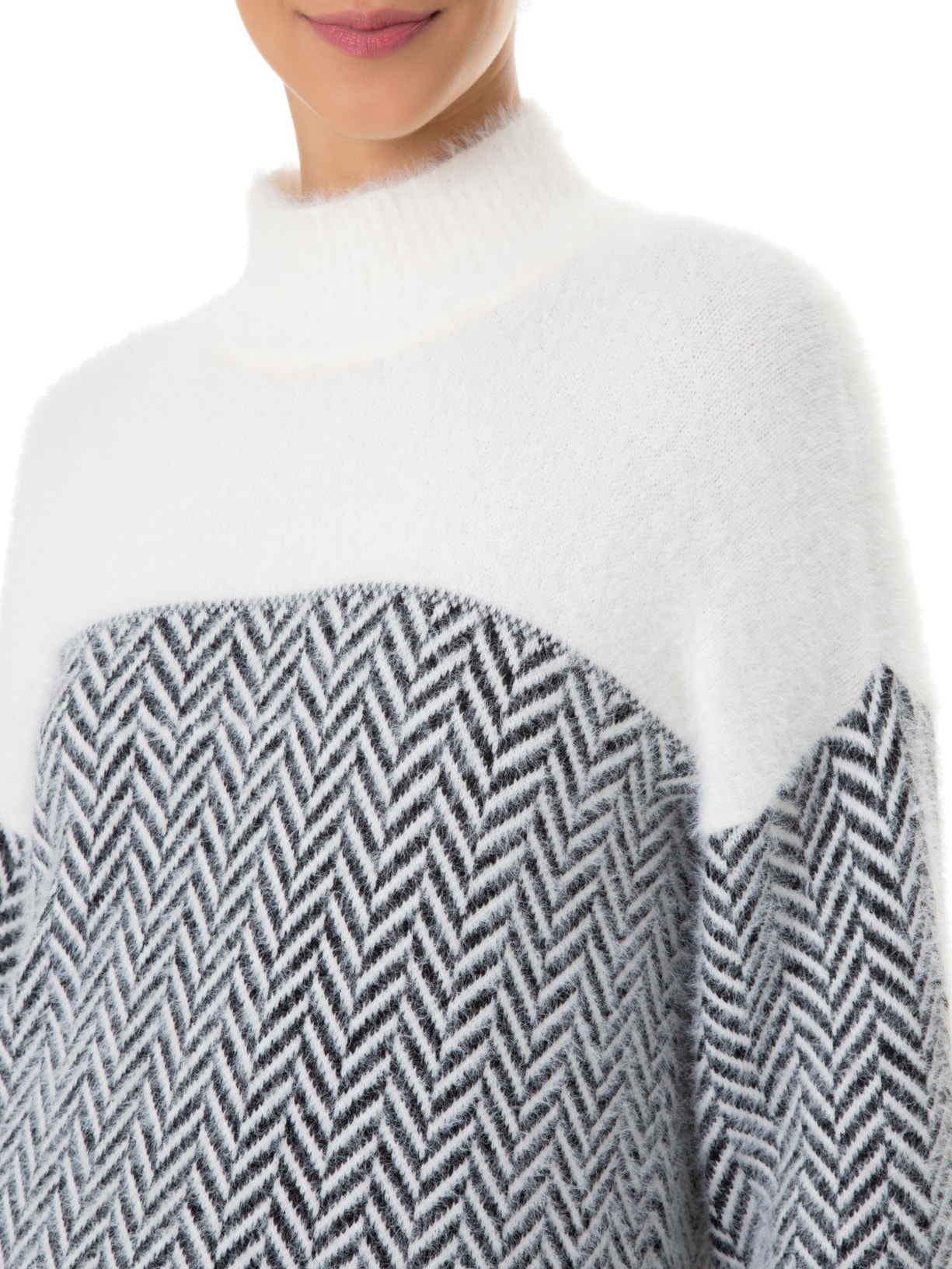 Suéter Feminino Pullover Chevron Sandra - Off White by TWENTY FOUR SEVEN
