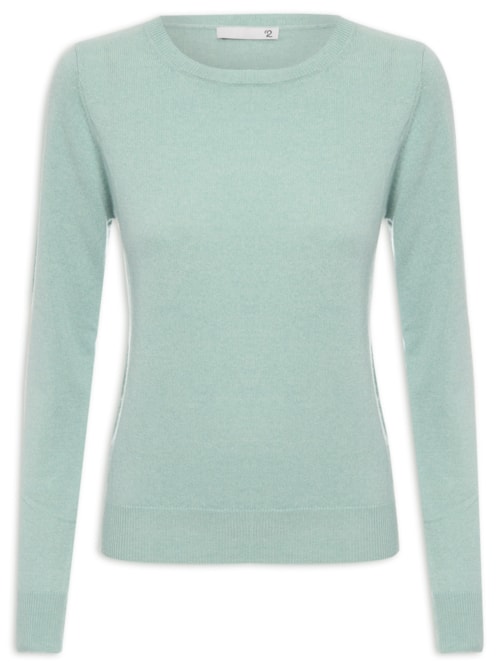 Suéter Feminino Puro Cashmere - Azul