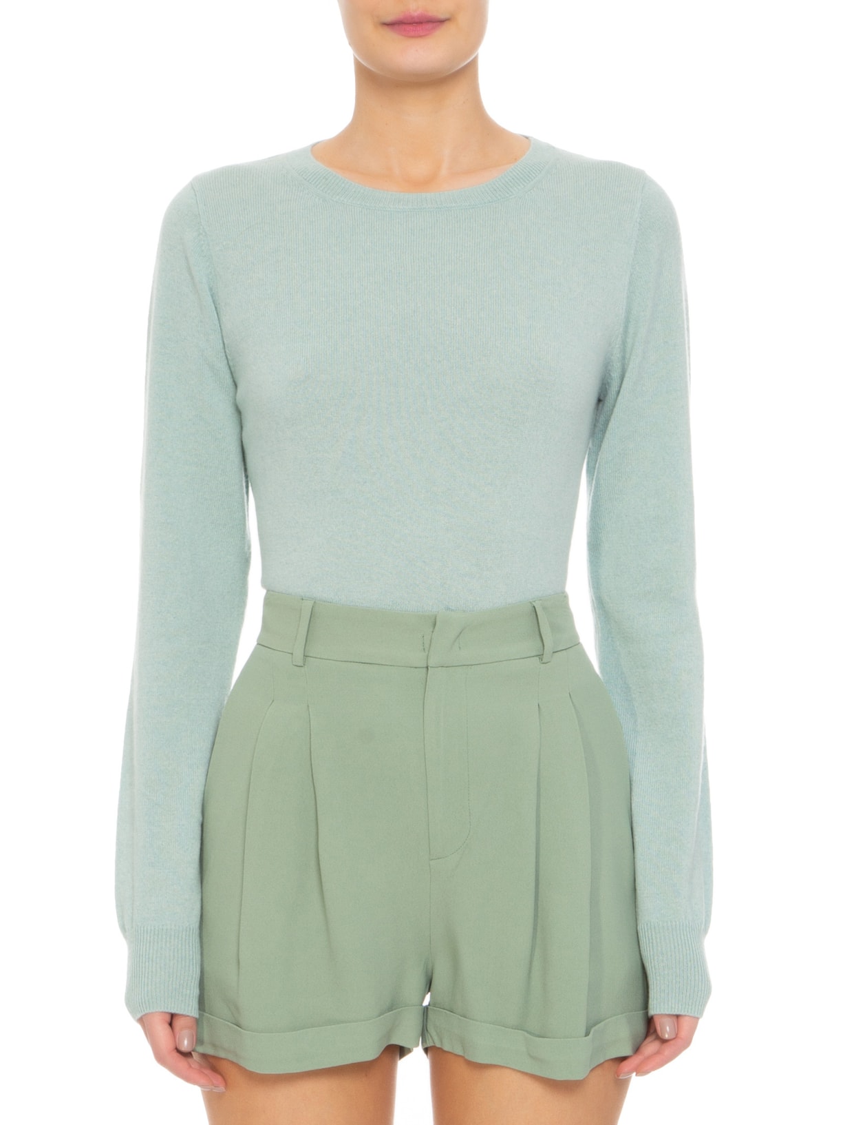 Suéter Feminino Puro Cashmere Azul '2Essential