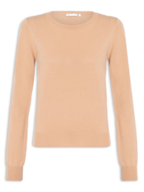 Suéter Feminino Puro Cashmere - Bege