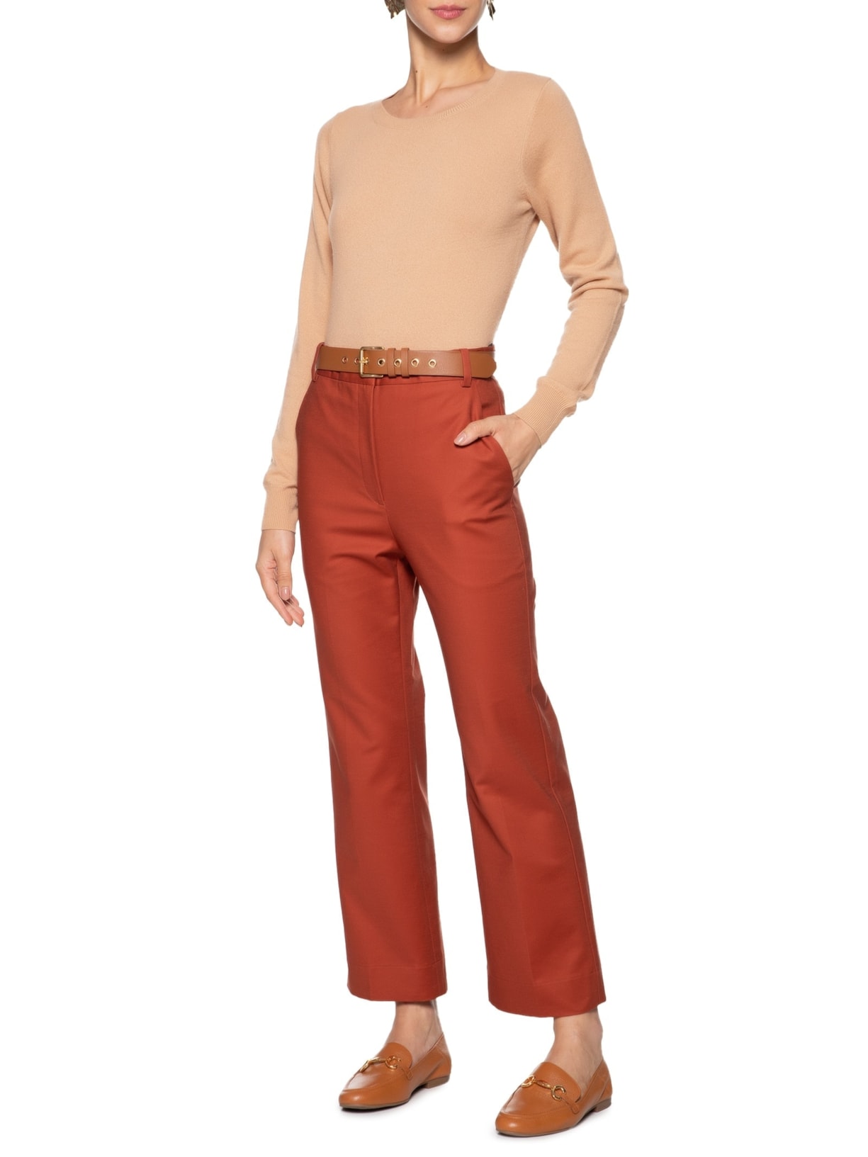 Suéter Feminino Puro Cashmere Marrom '2Essential
