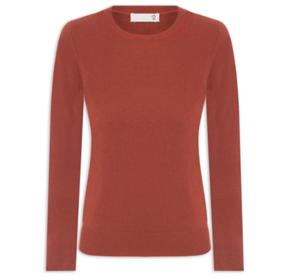 Suéter Feminino Puro Cashmere - Marrom