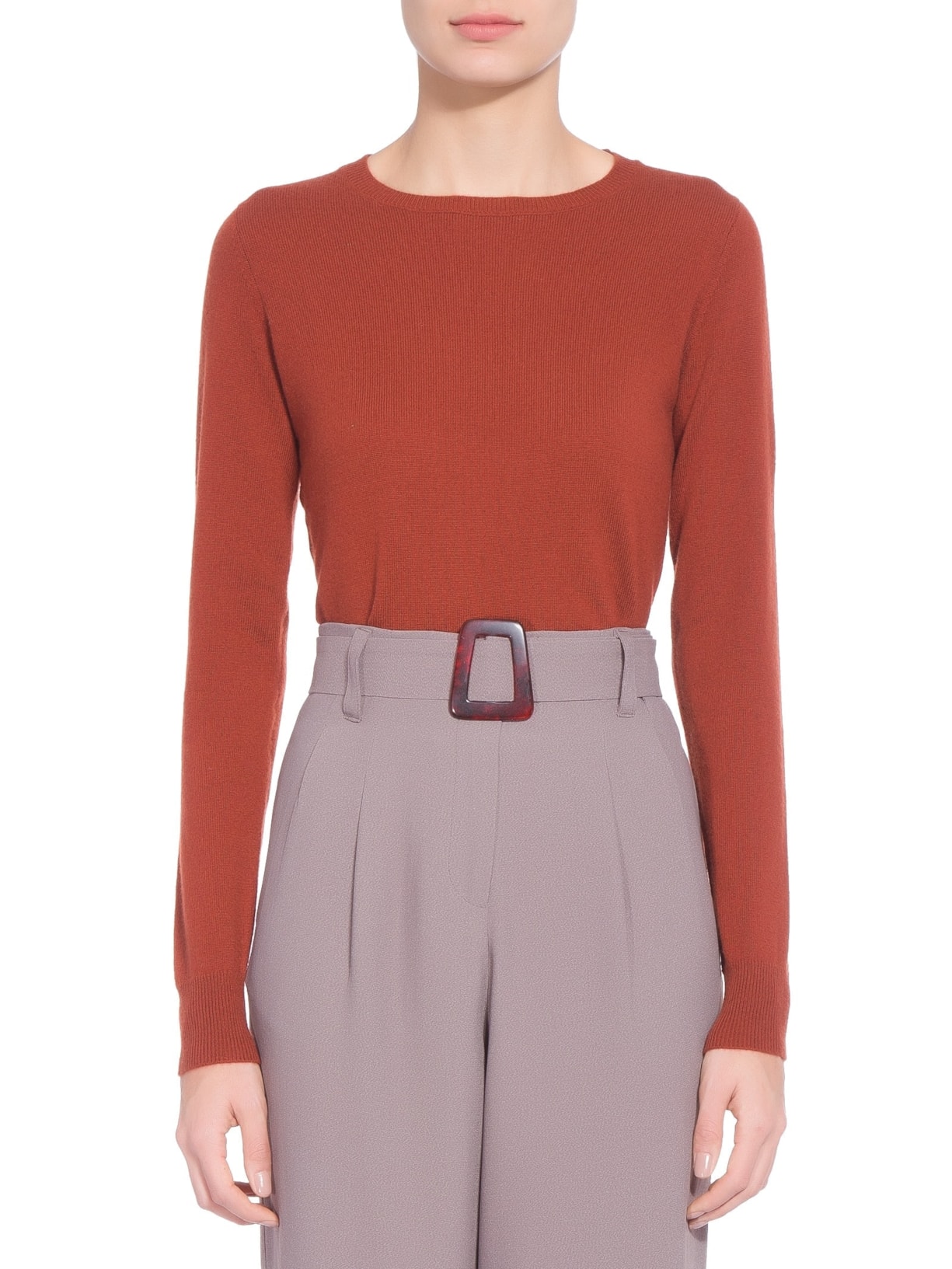 Suéter Feminino Puro Cashmere Marrom '2Essential