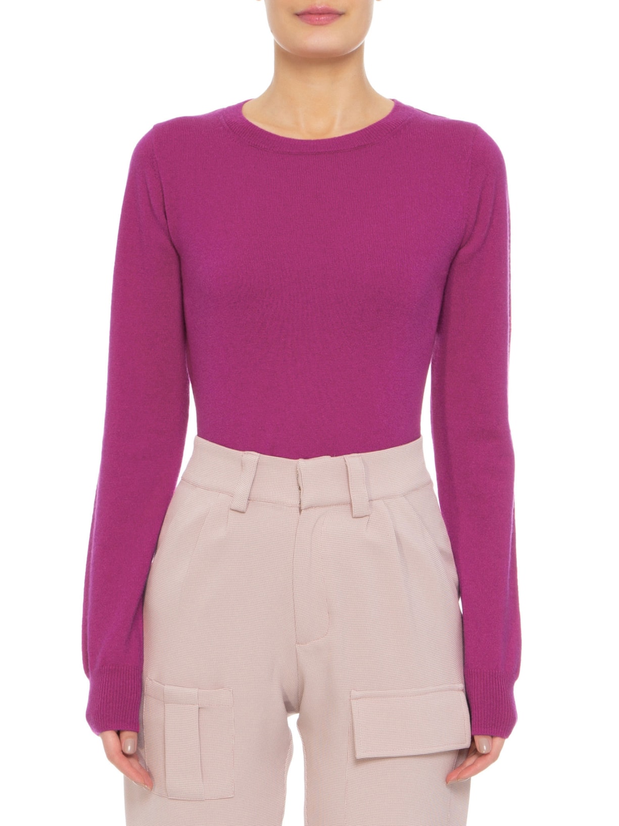 Suéter Feminino Puro Cashmere Rosa '2Essential