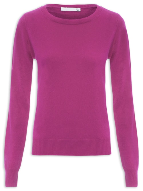 Suéter Feminino Puro Cashmere - Rosa