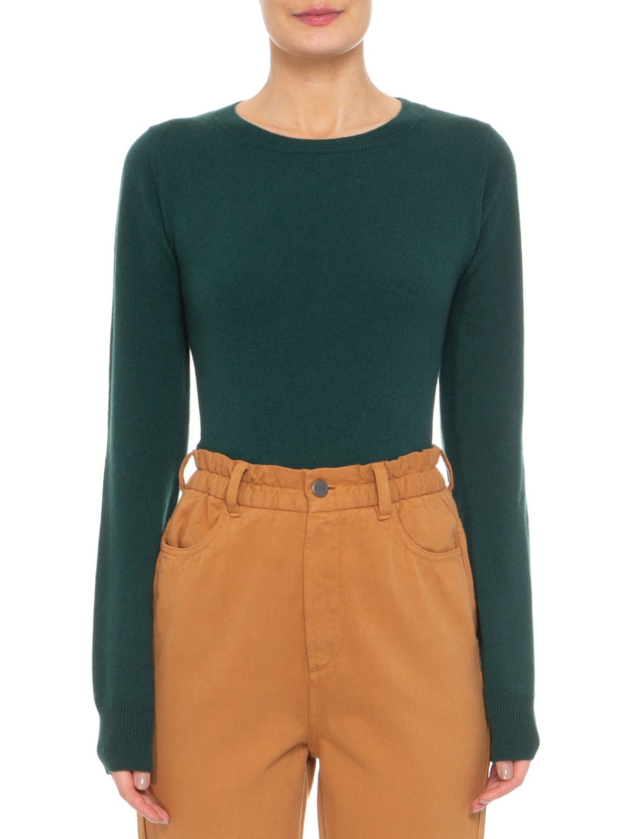 Suéter Feminino Puro Cashmere Verde '2Essential