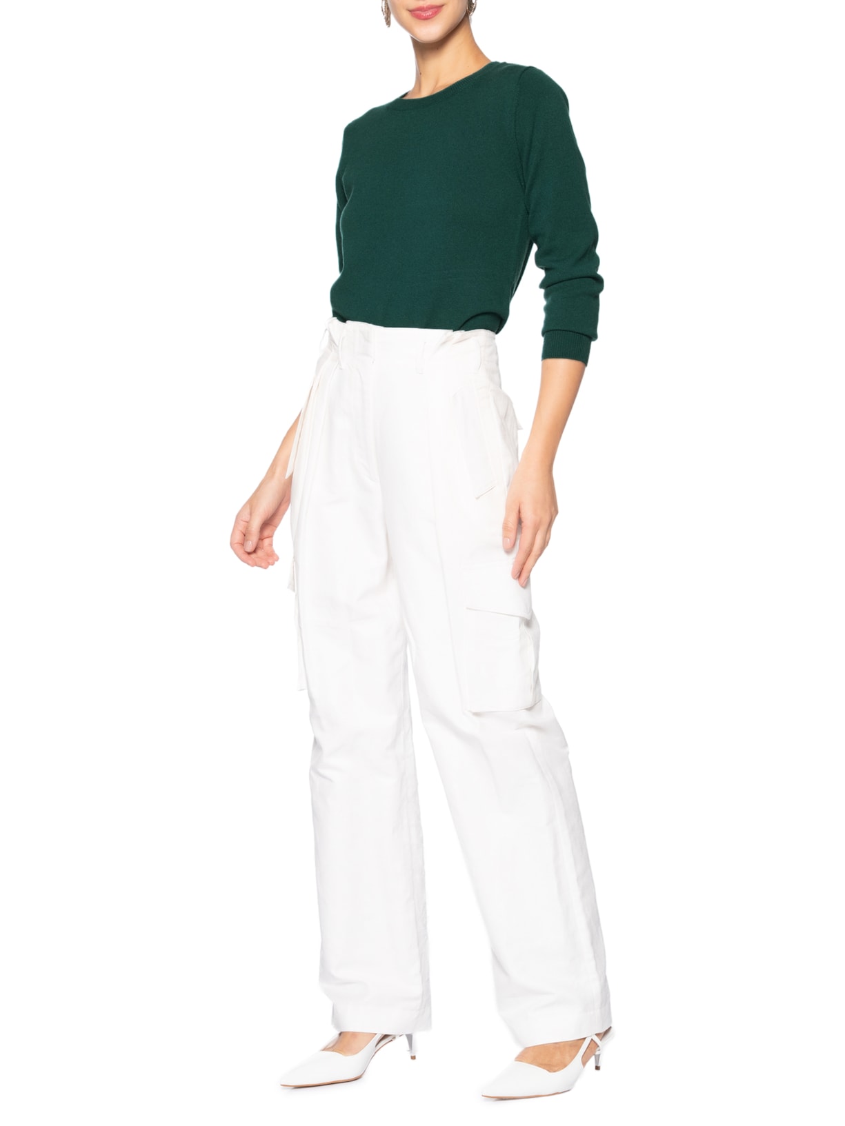 Suéter Feminino Puro Cashmere Verde '2Essential