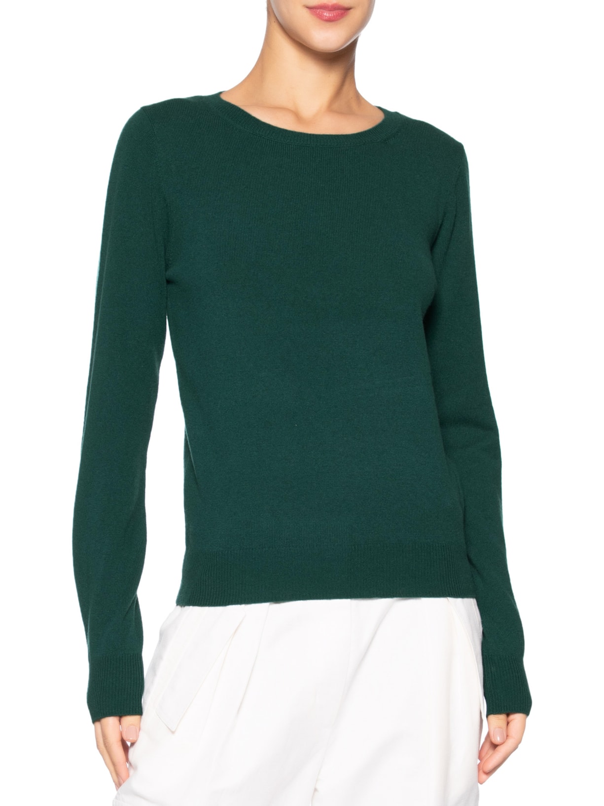 Suéter Feminino Puro Cashmere Verde '2Essential