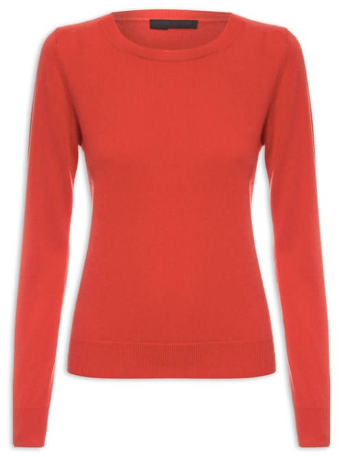 Suéter Feminino Puro Cashmere - Vermelho