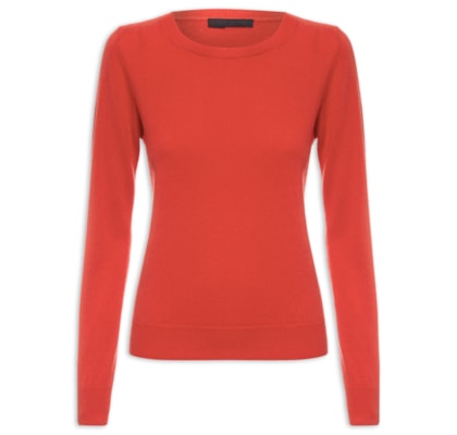 Suéter Feminino Puro Cashmere - Vermelho
