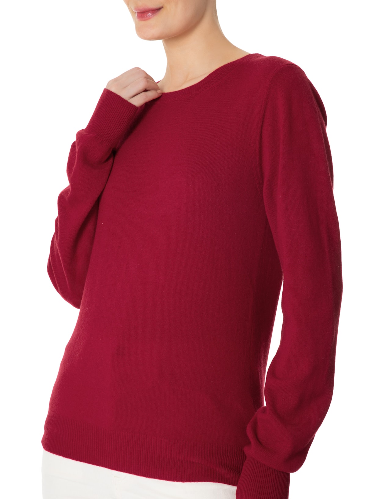 Suéter Feminino Puro Cashmere Vinho '2Essential