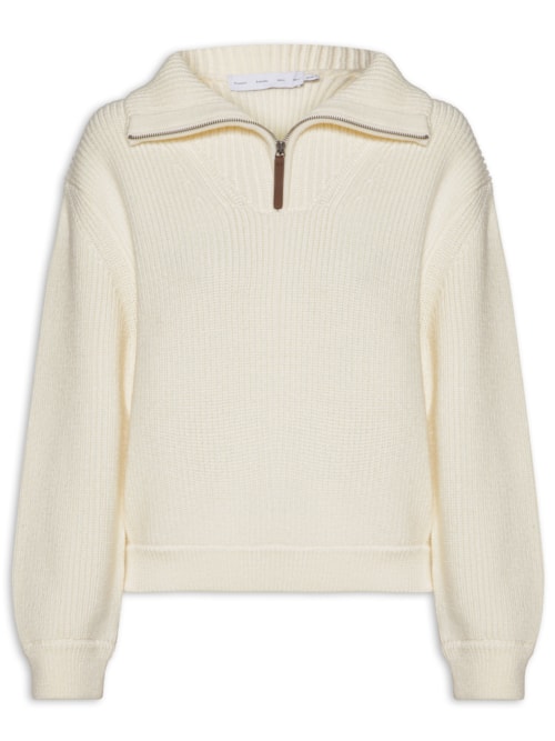 Suéter Feminino Sienna in Wool - Branco