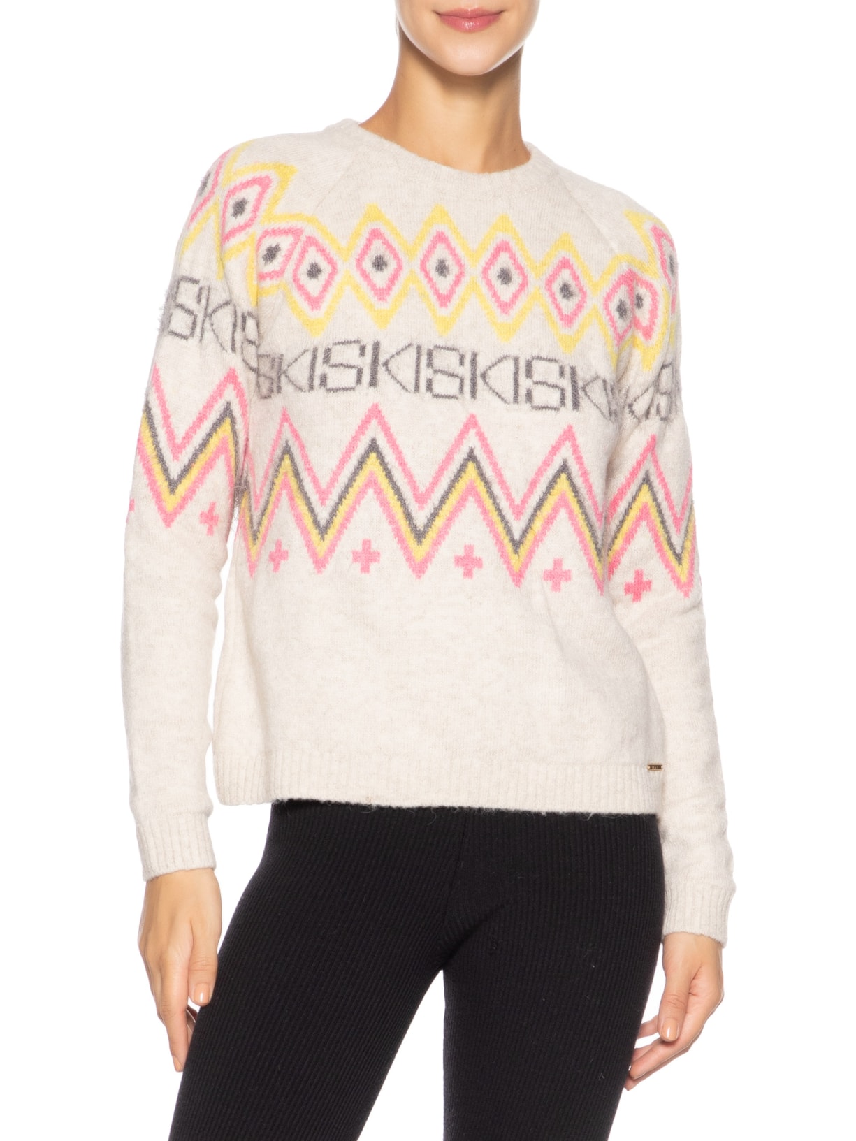 Suéter Feminino Ski Folk Bege Anselmi