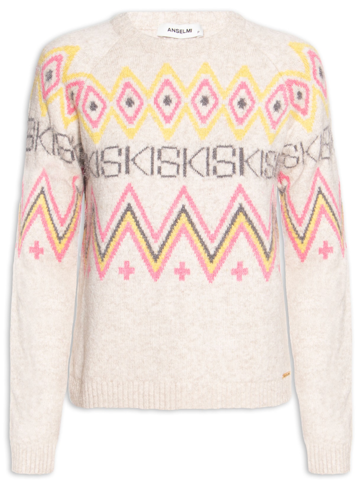 Suéter Feminino Ski Folk Bege Anselmi