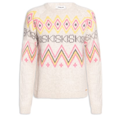 Suéter Feminino Ski Folk - Bege