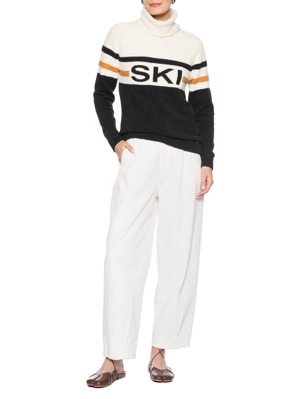 Suéter Feminino Ski Preto Anselmi