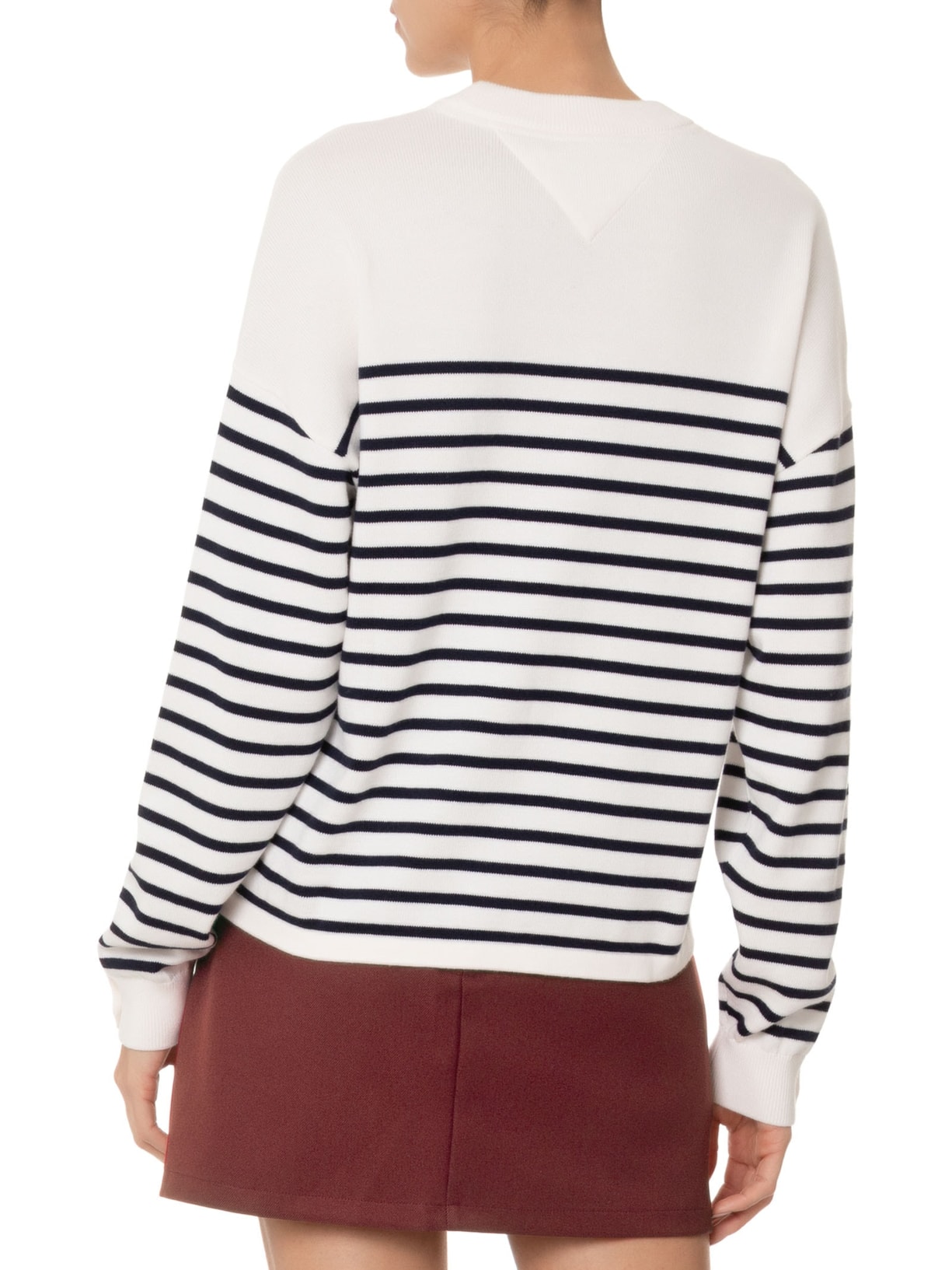 Suéter Feminino Stripe Varsity Branco Tommy Jeans