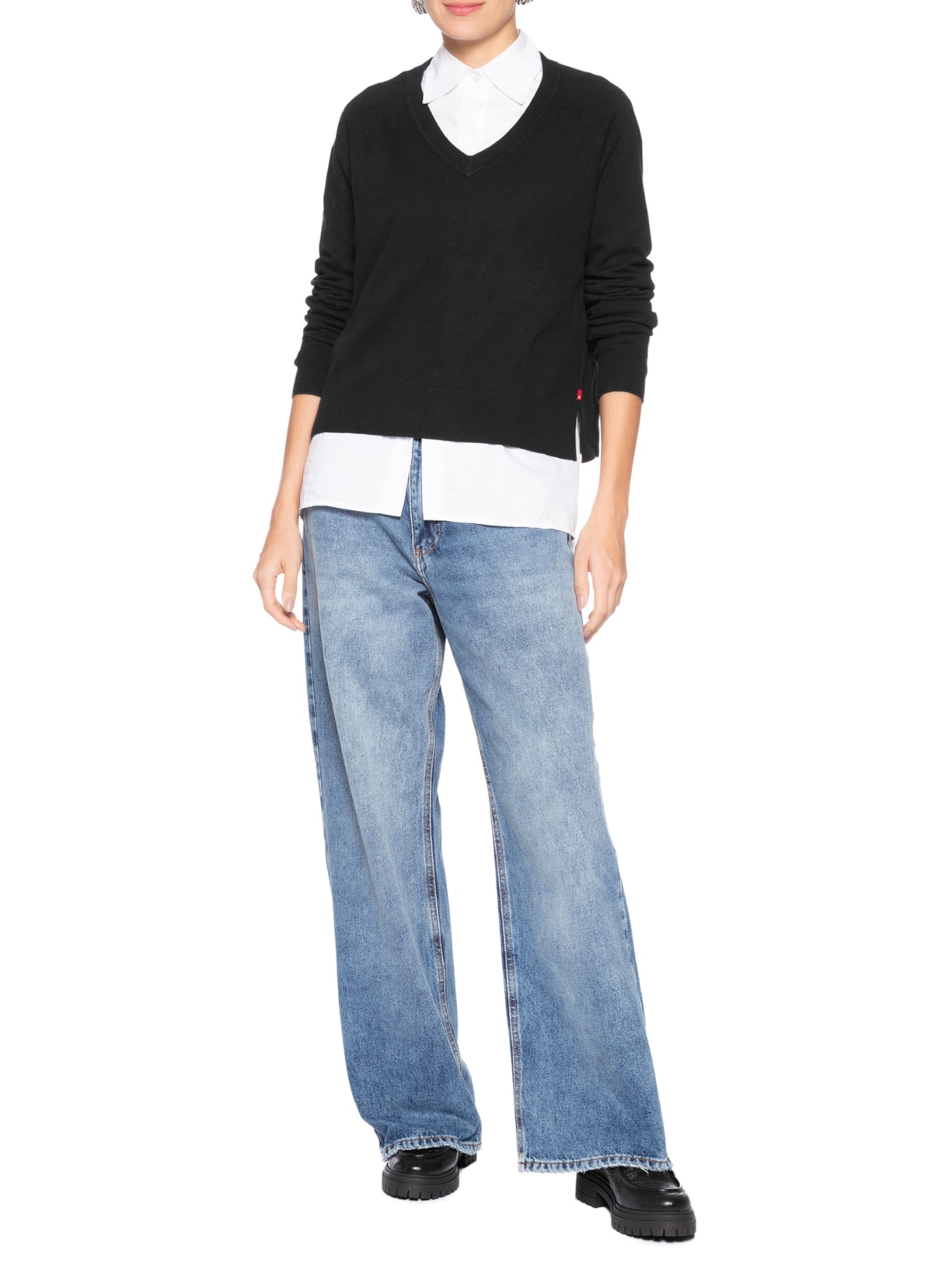 Suéter Feminino Super Soft V-Neck Pullover Preto Levi's