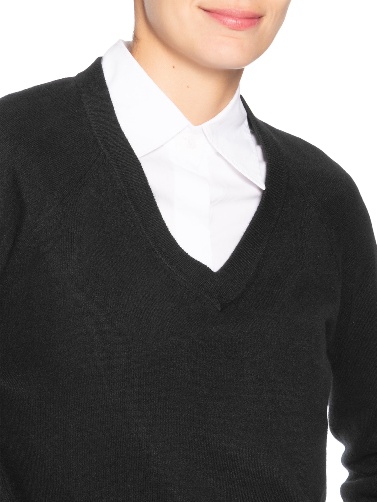 Suéter Feminino Super Soft V-Neck Pullover Preto Levi's