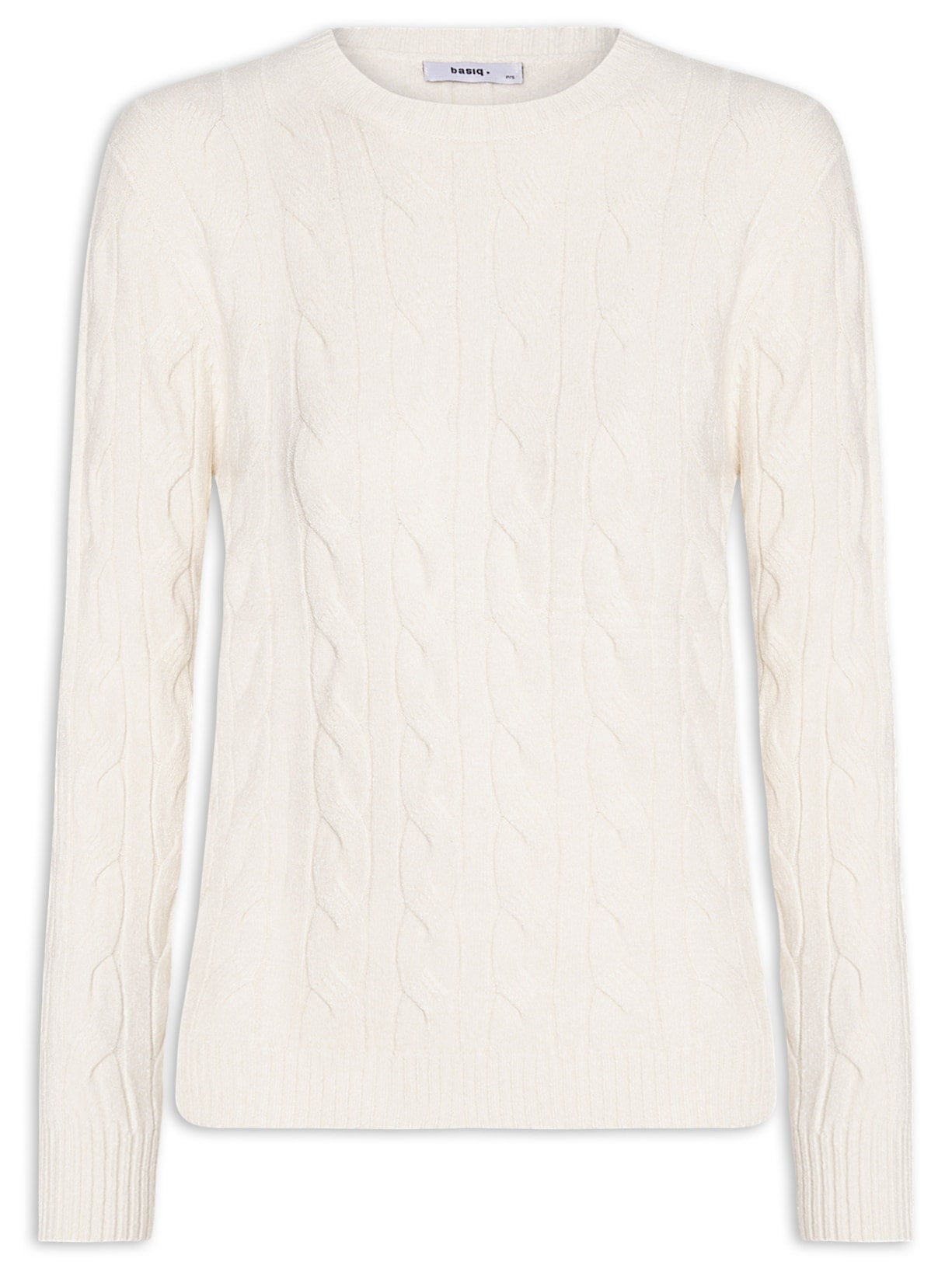 Suéter Feminino Texturizado Em Tricot - Off White