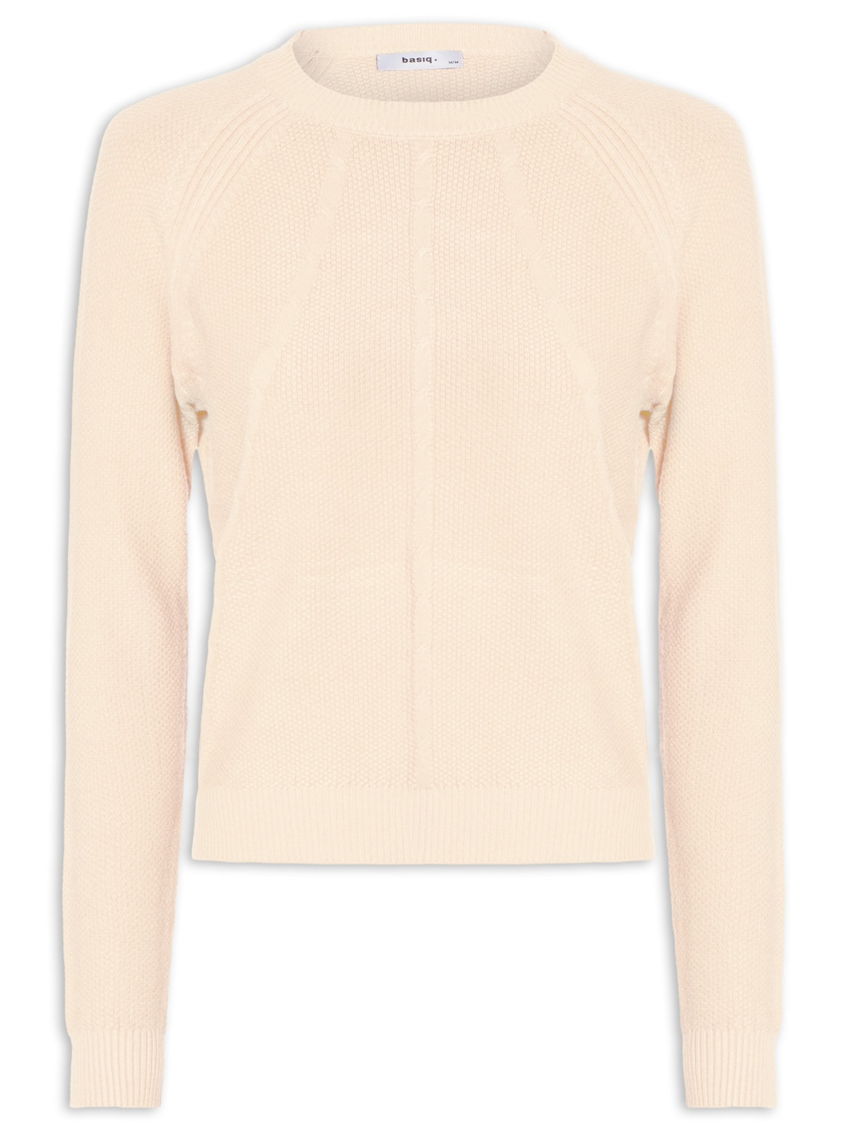 Suéter Feminino Texturizado Gola Careca - Amarelo