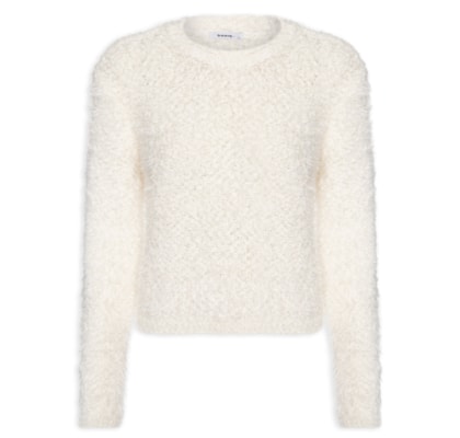 Suéter Feminino Texturizado - Off White
