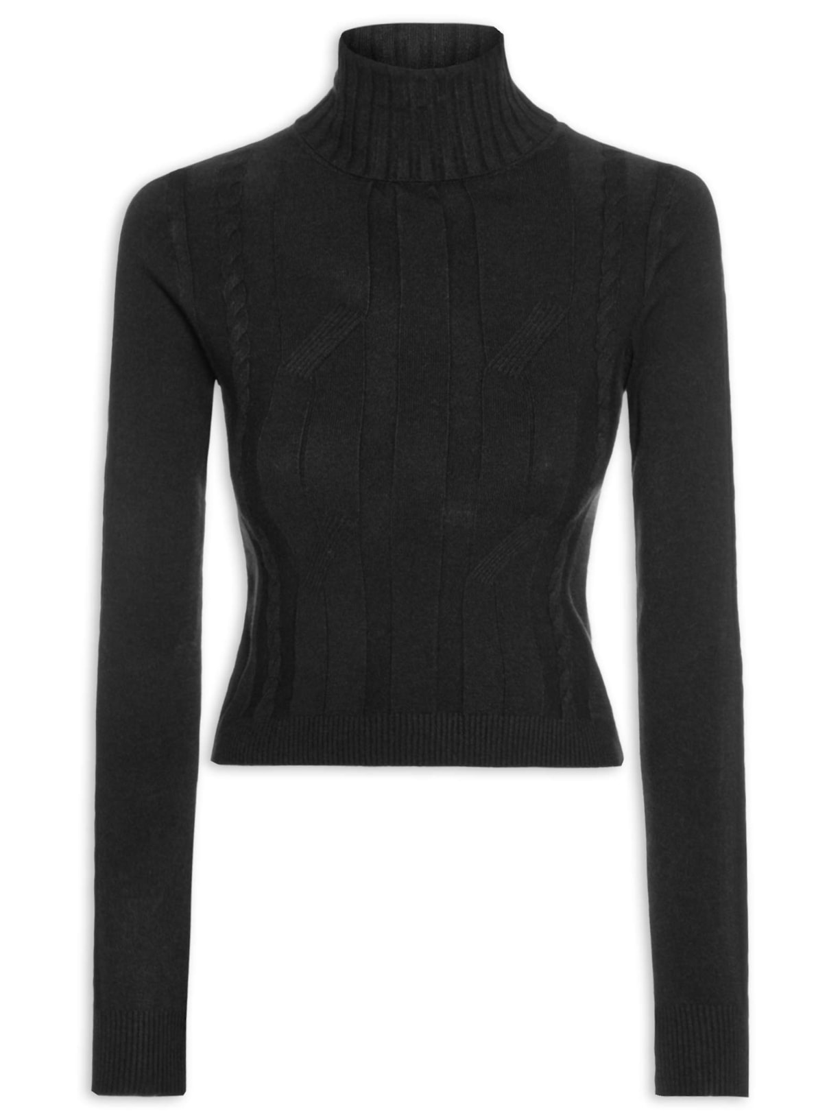 Suéter Feminino Texturizado - Preto