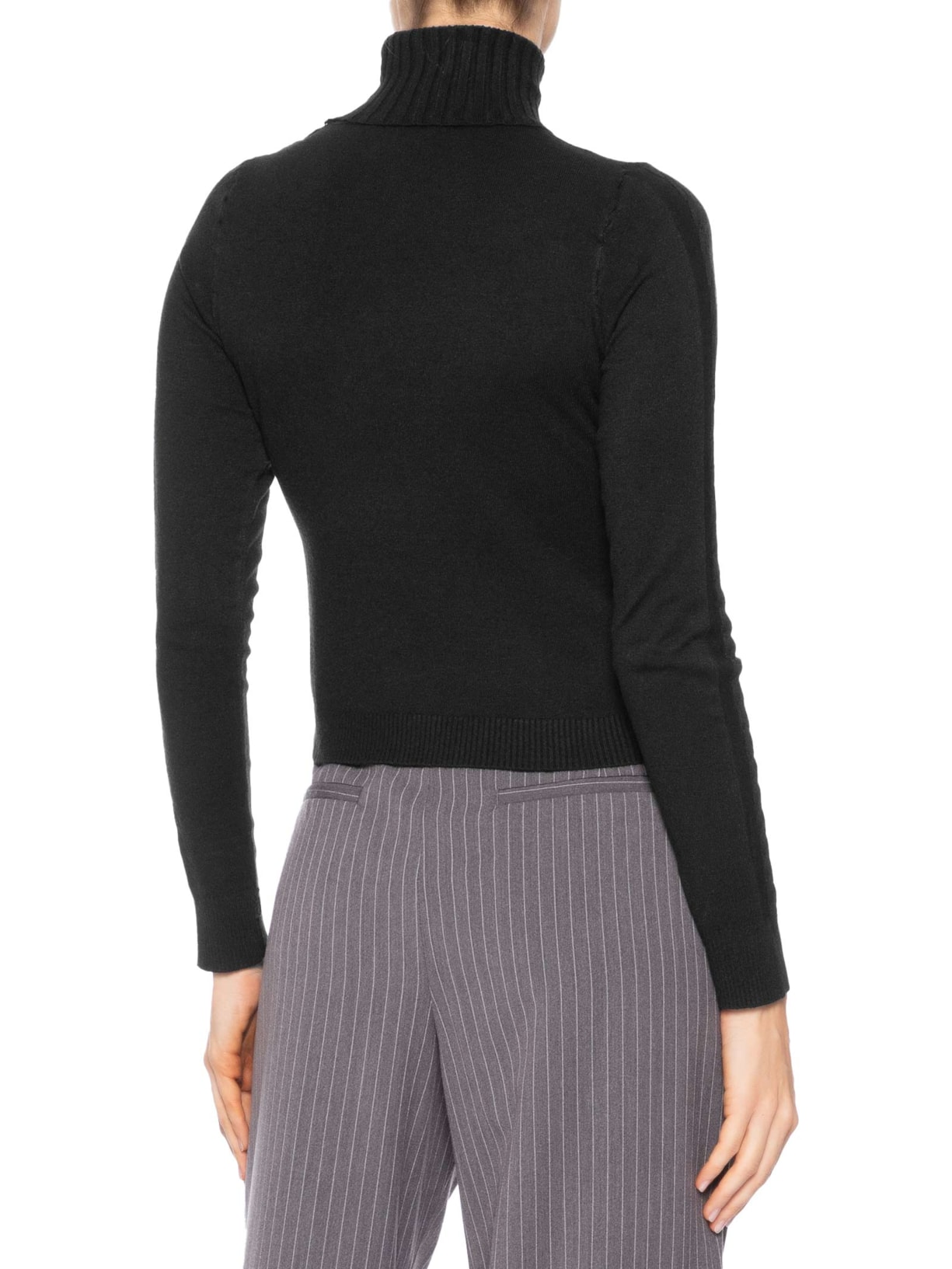 Suéter Feminino Texturizado Preto Basiq
