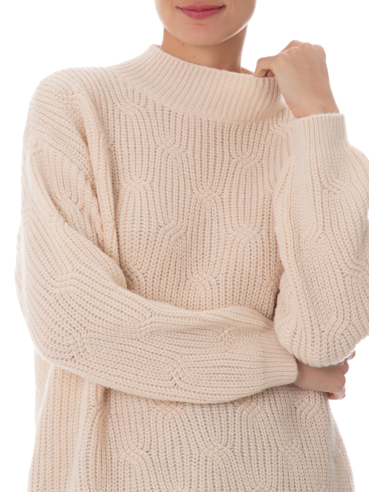 Suéter Feminino Tricot Bege Market 33