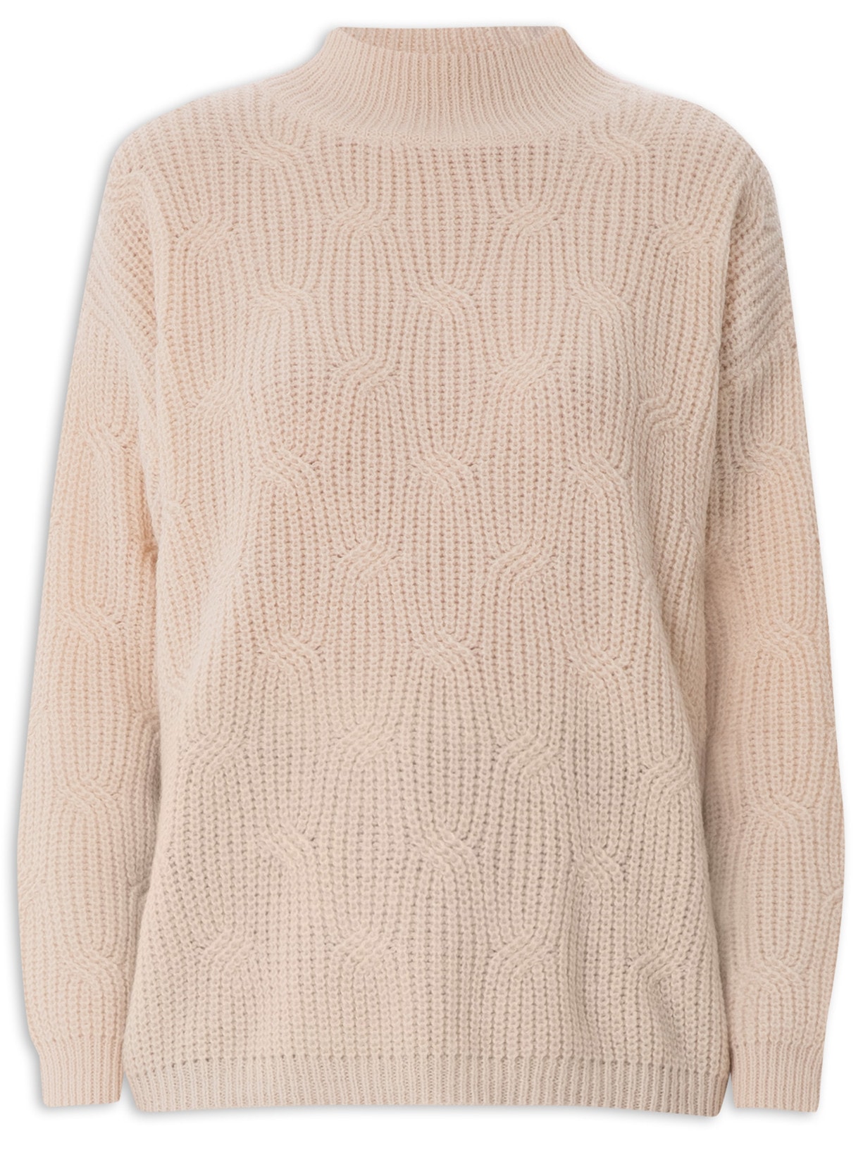 Suéter Feminino Tricot Bege Market 33